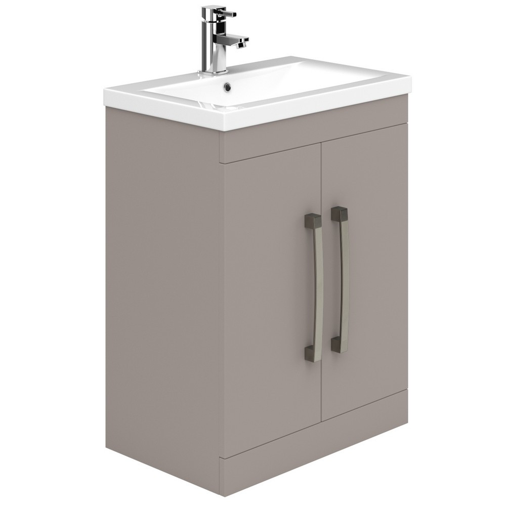 Essential Nevada 600mm Cashmere Basin Unit with 2 Doors (1)