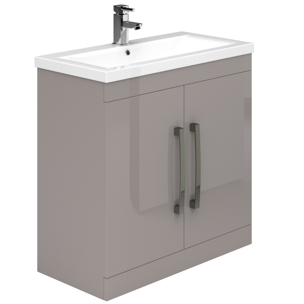 Essential Nevada 800mm Cashmere Basin Unit with 2 Doors (1)