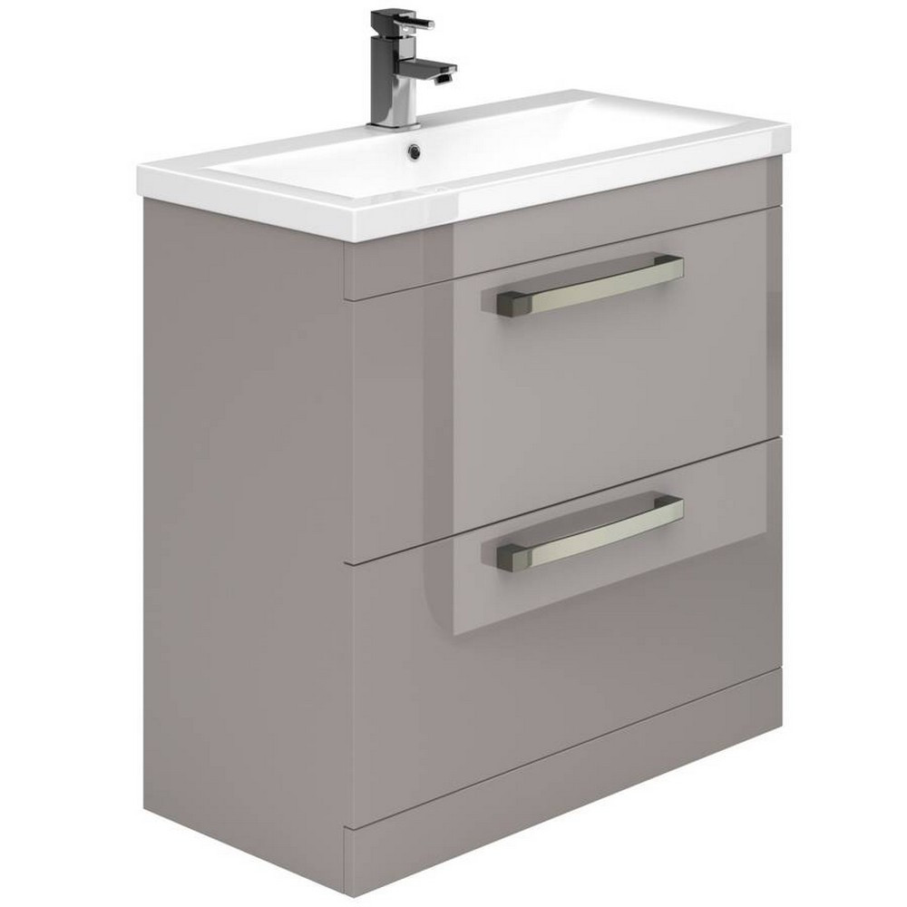 Essential Nevada 800mm Cashmere Basin Unit with 2 Drawers (1)