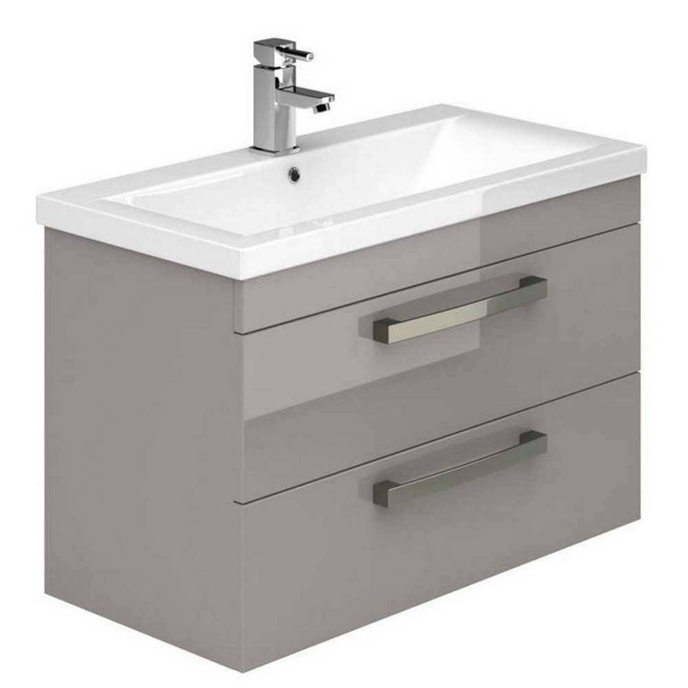 Essential Nevada 800mm Wall Hung Cashmere Vanity Unit with Basin (1)