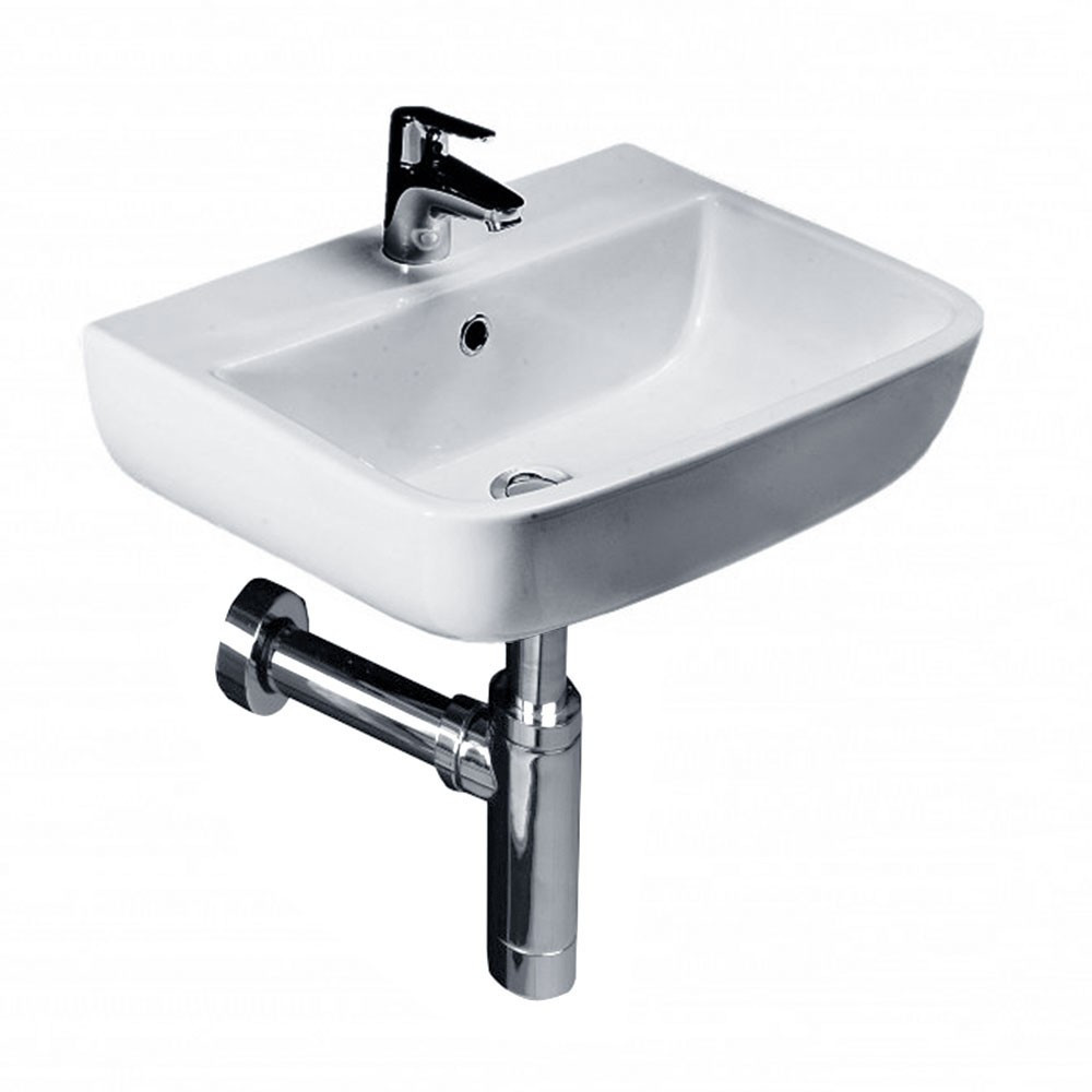 Essential Orchid 400mm 1TH Wall Hung Basin (1)