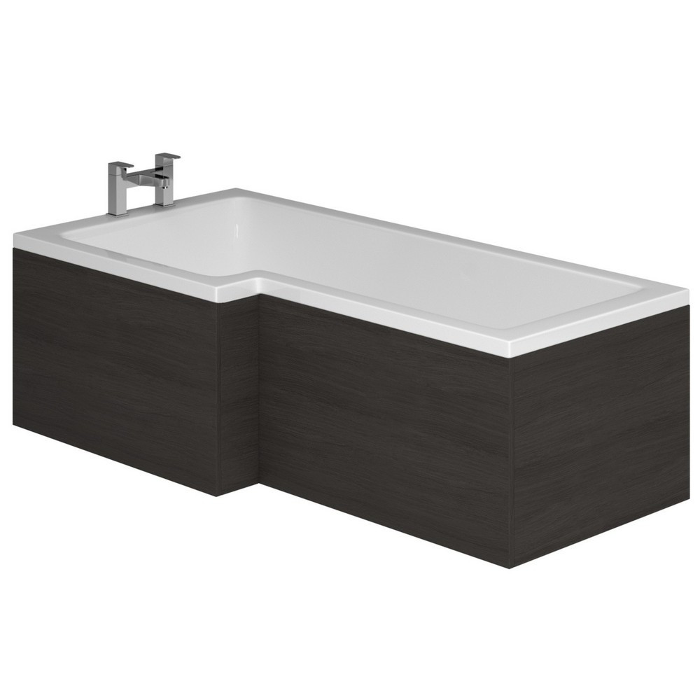 Essential Vermont 1700mm Dark Grey L Shape Front Bath Panel (1)