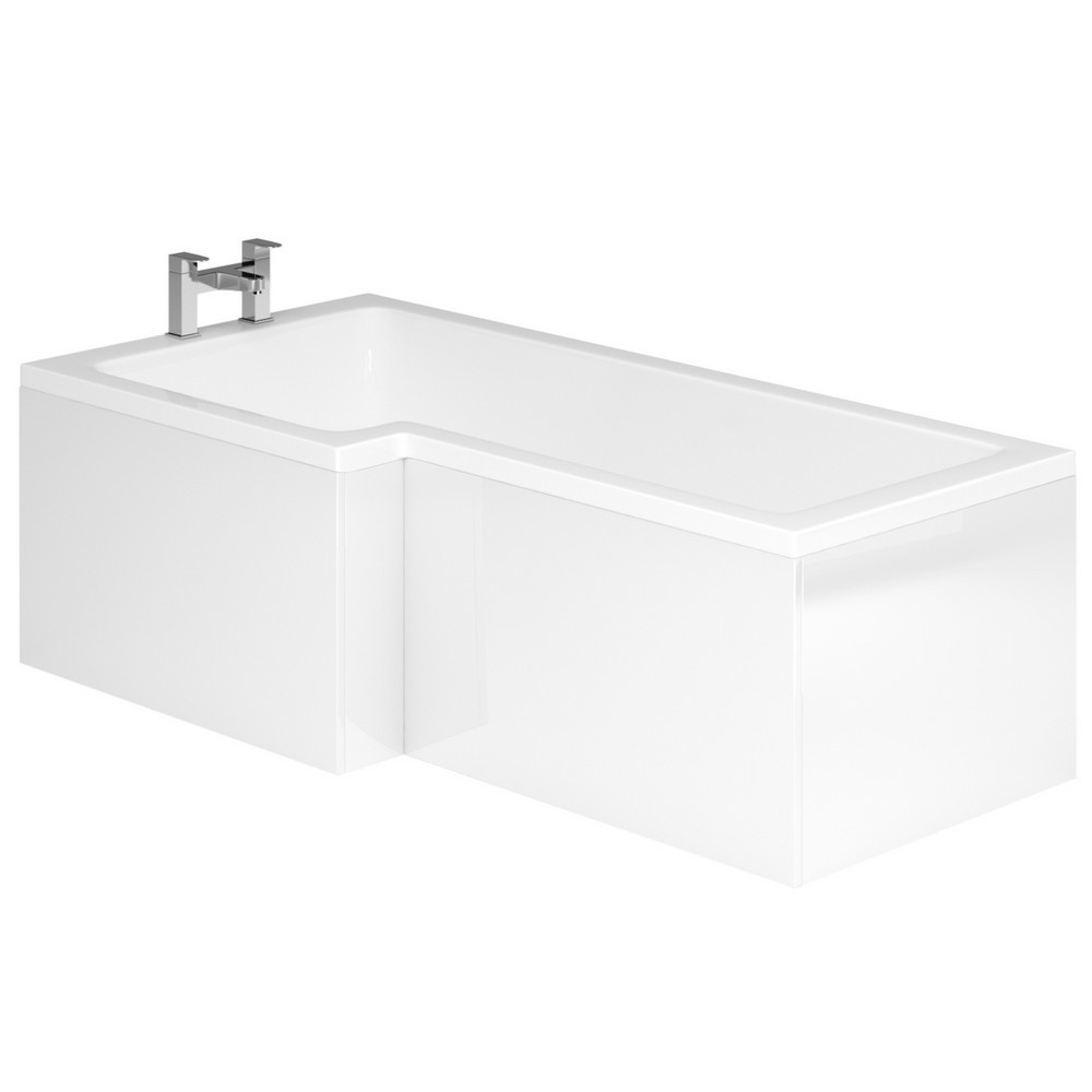 Essential Vermont 1700mm Gloss White L Shape Front Bath Panel (1)