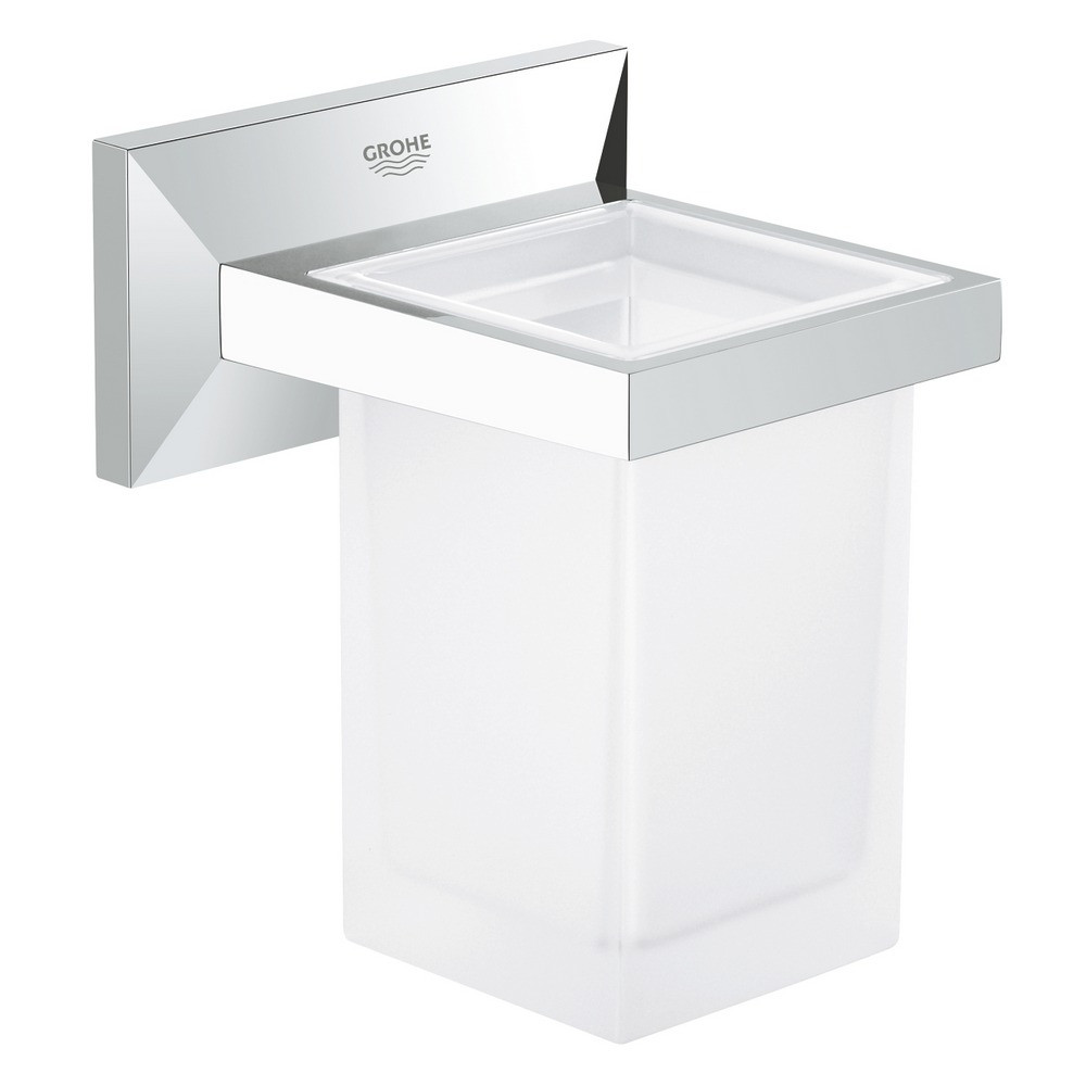 Grohe Allure Brilliant Chrome Wall Mounted Holder With Tumbler (1)