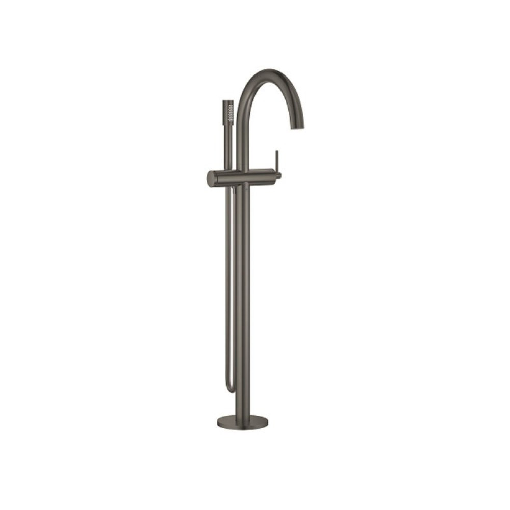 Grohe Atrio Brushed Hard Graphite Freestanding Single Lever Bath Mixer-1