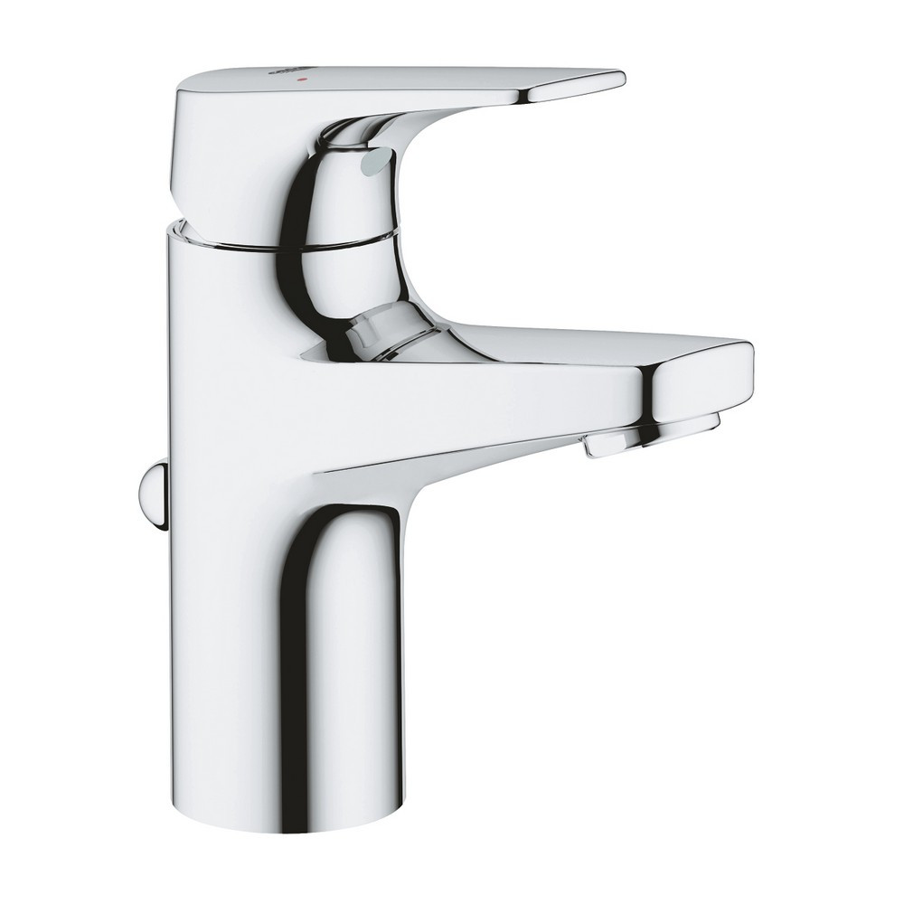 Grohe BauFlow S-Size Chrome Basin Mixer With Pop Up Waste