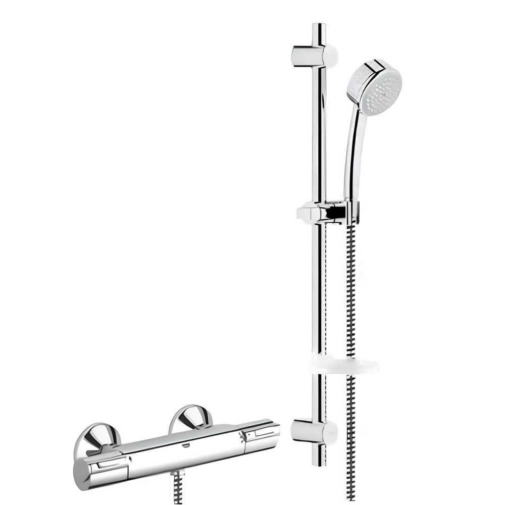 Grohe Bau Chrome Bar Shower Valve with Kit