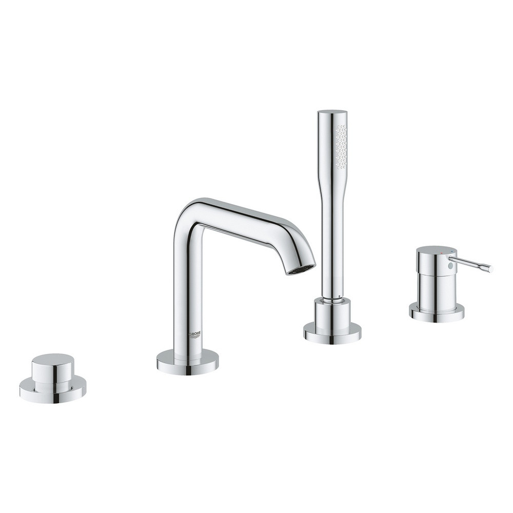 Grohe Essence 4 Tap Hole Bath Shower Mixer in Chrome