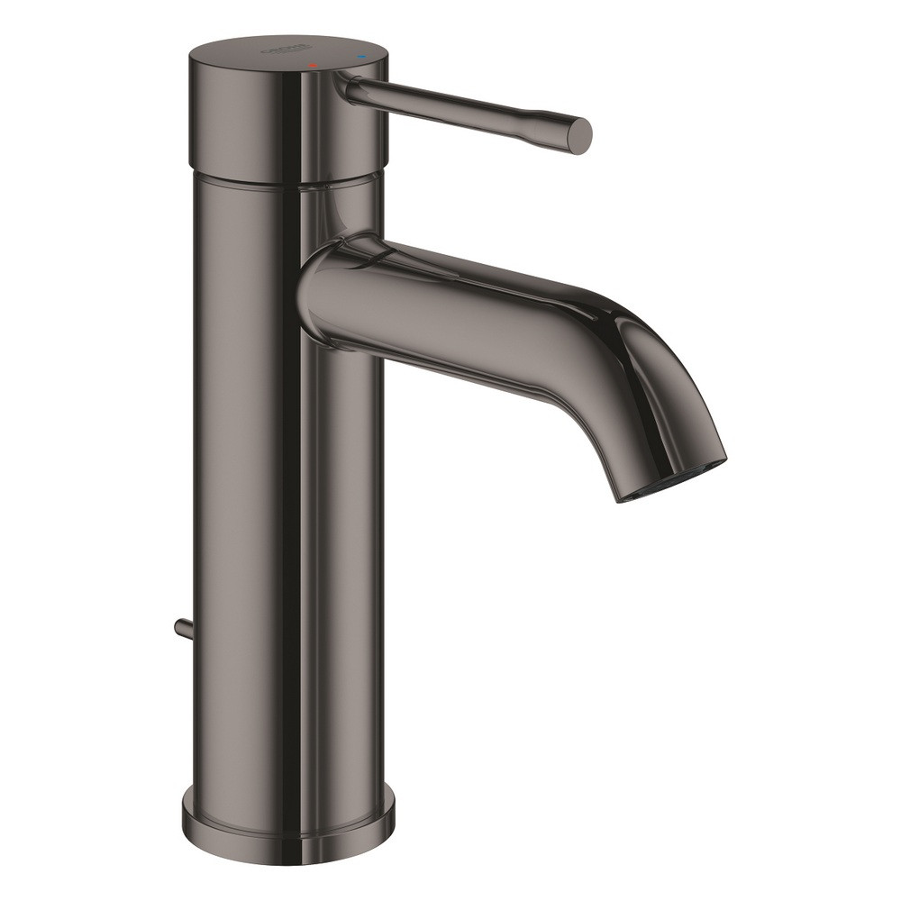 Grohe Essence Basin Mixer S Size Hard Graphite Finish with Pop Up Waste