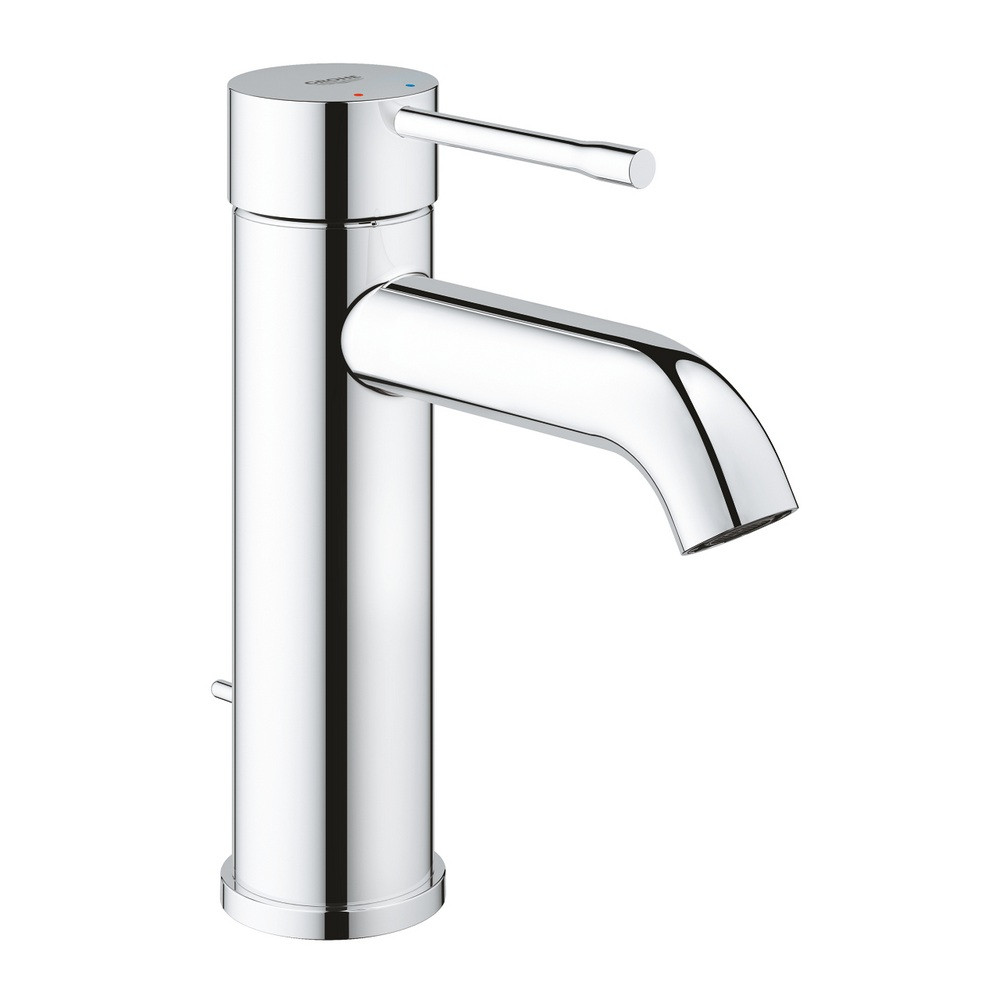 Grohe Essence Basin Mixer Energy Saving S Size in Chrome with Pop Up Waste