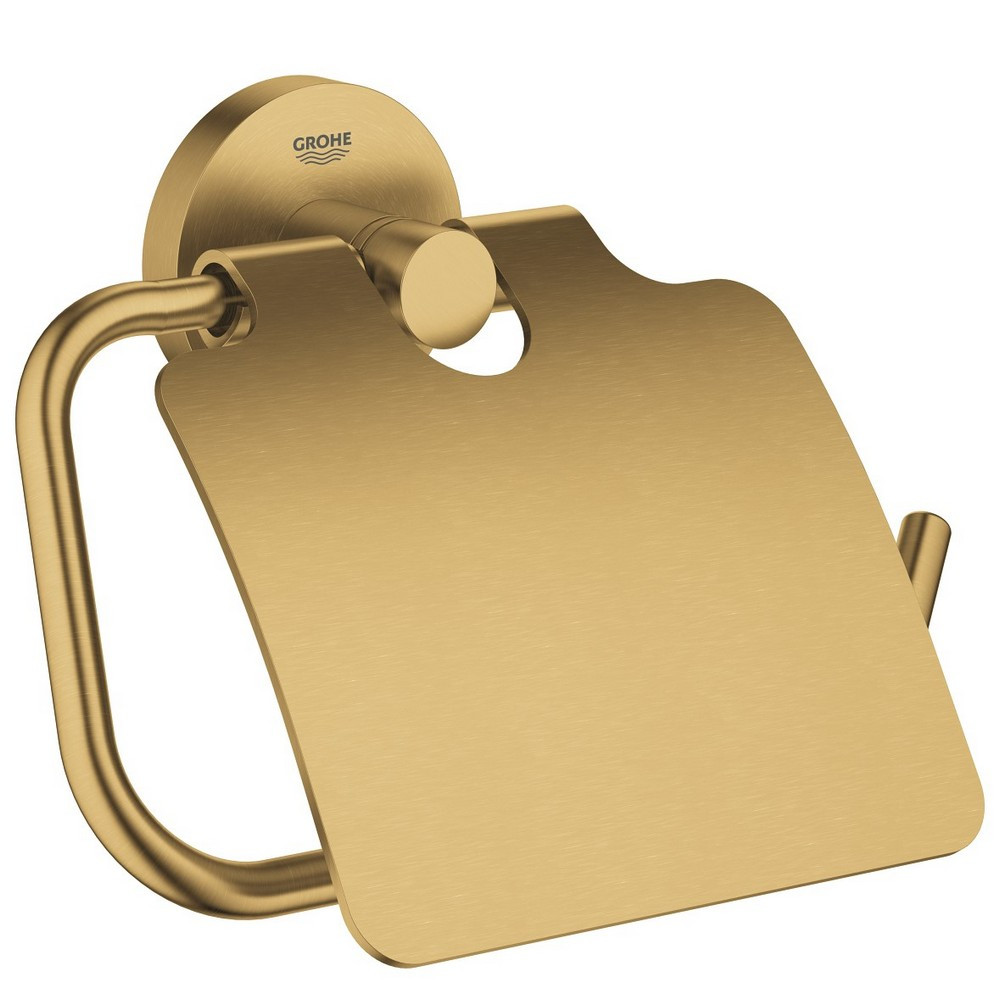 Grohe Essentials Brushed Cool Sunrise Toilet Roll Holder (1)