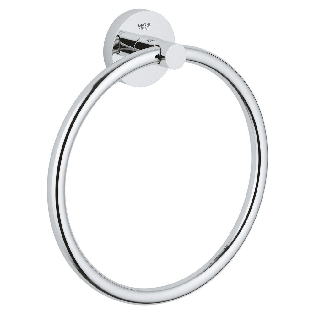 Grohe Essentials Chrome Towel Ring (1)