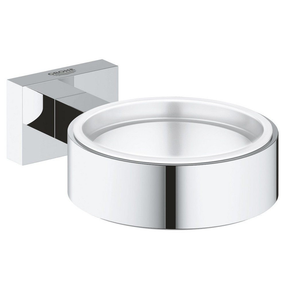 Grohe Essentials Cube Glass Dish Holder (1)