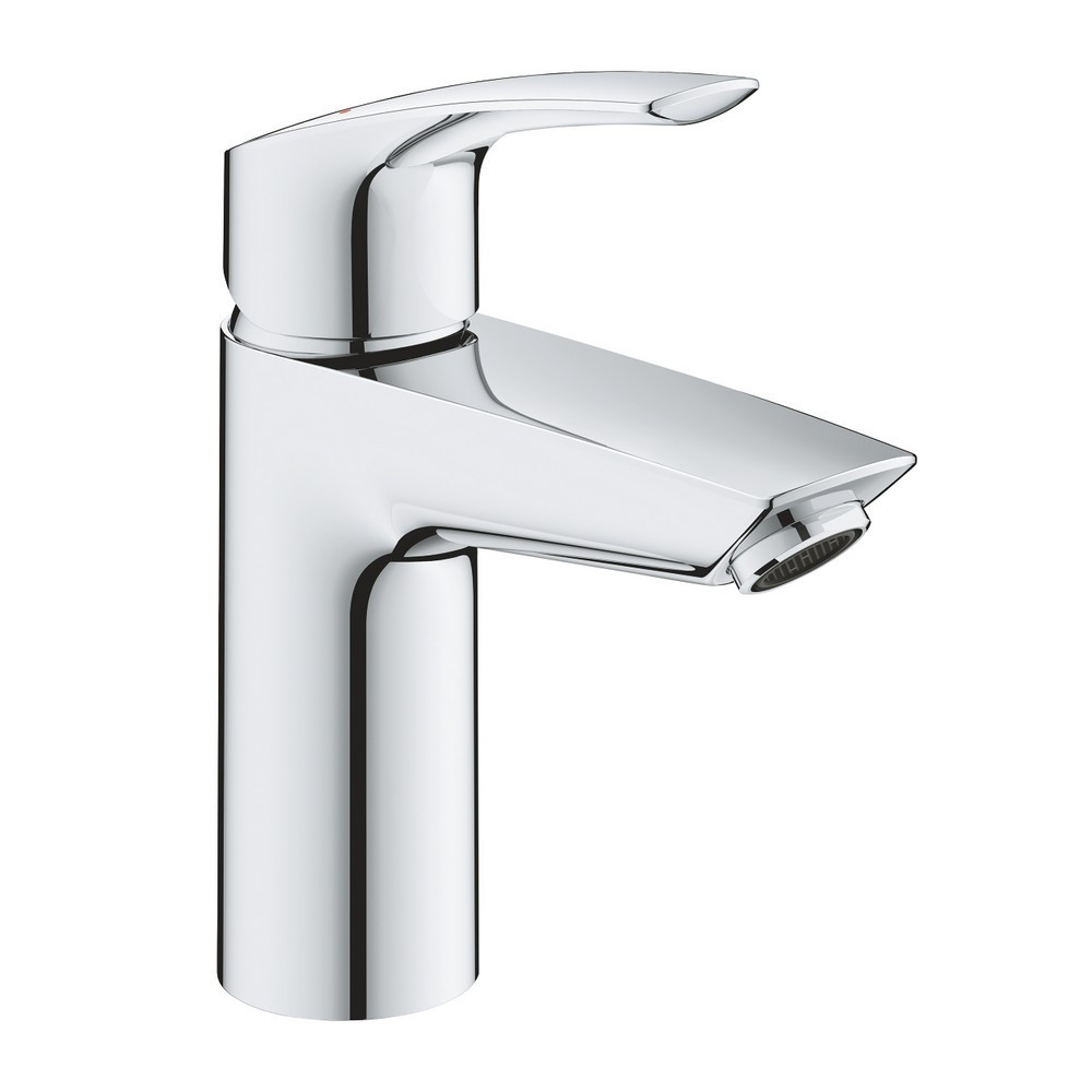 Grohe Eurosmart S-Sized Smooth Basin Mixer with Click Clack Waste
