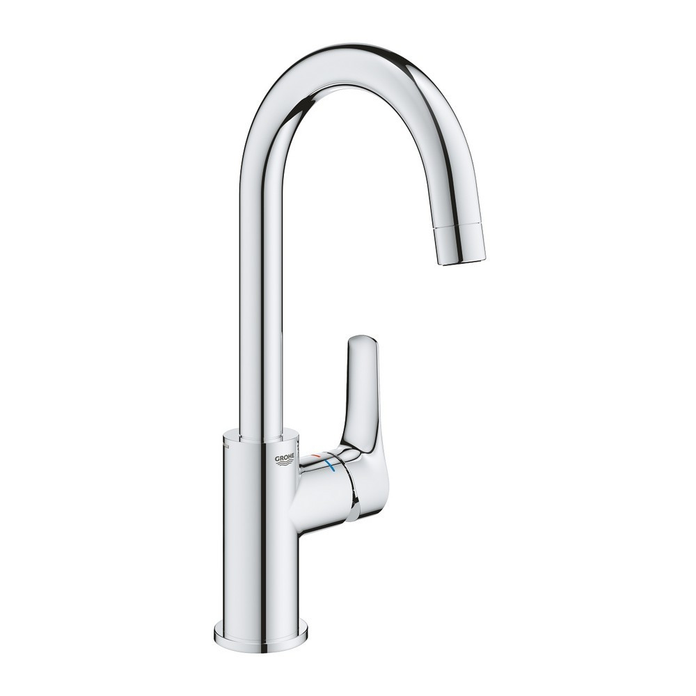 Grohe Eurosmart Single L Basin Mixer with Click Clack Waste (1)