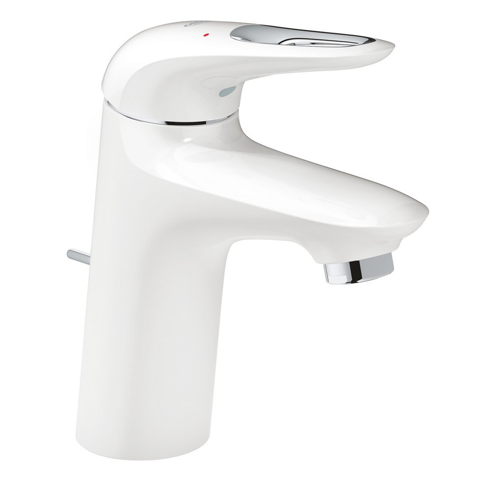 Grohe Eurostyle 2015 S-Size Moon White Basin Mixer With Pop-Up Waste (1)