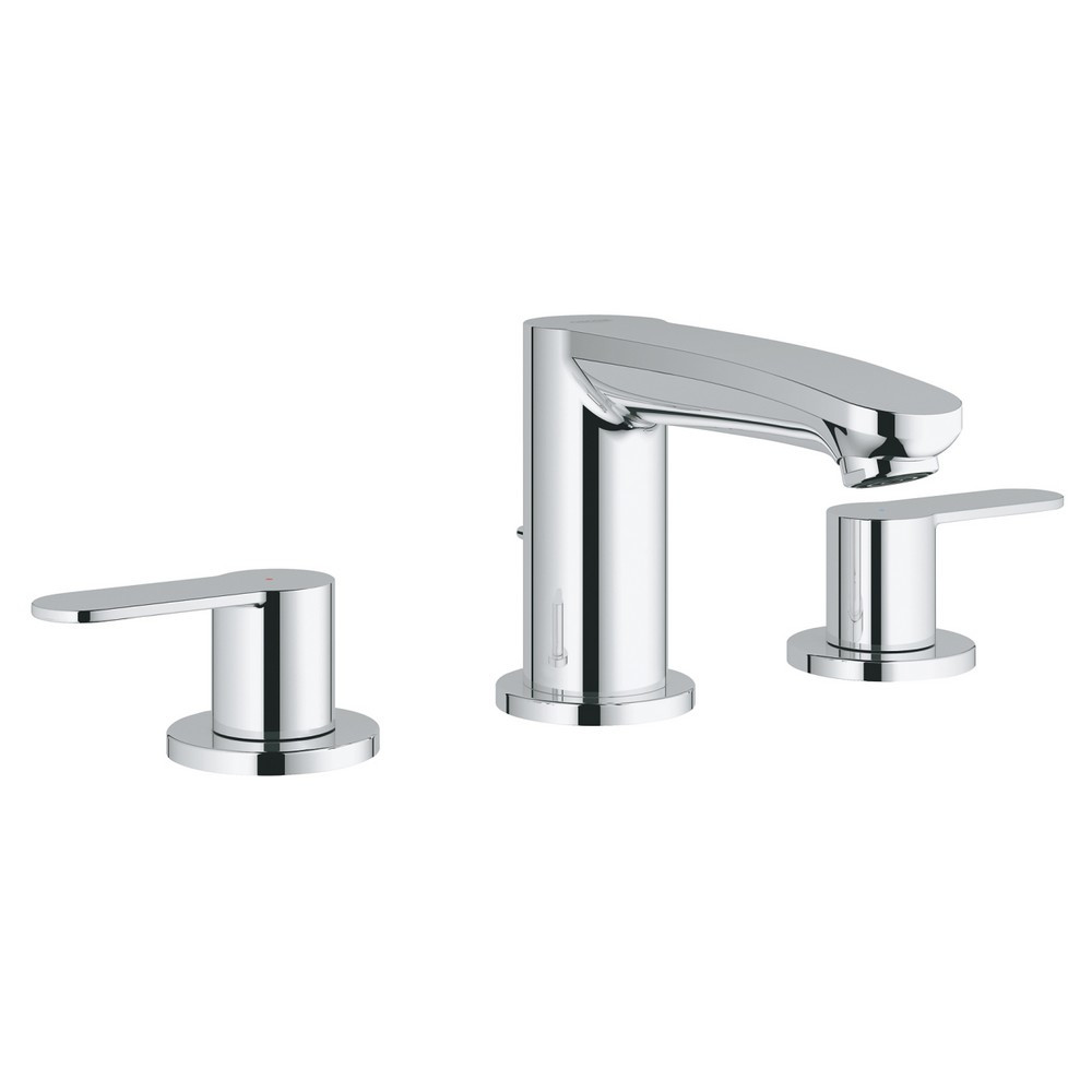 Grohe Eurostyle Chrome S Sized 3TH Basin Mixer (1)