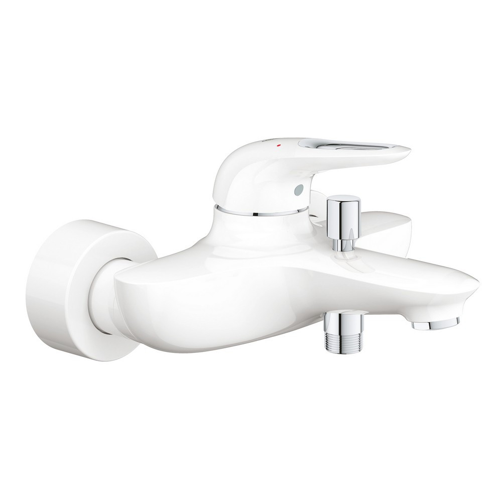 Grohe Eurostyle Moon White Single Lever Bath Shower Mixer (1)