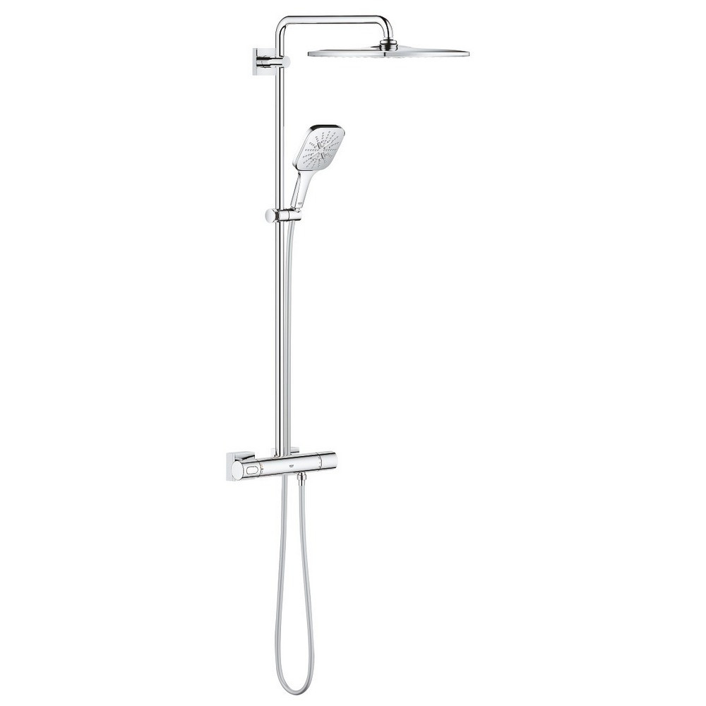 Grohe Rainshower SmartActive 310 Cube Exposed Chrome Shower System (1)