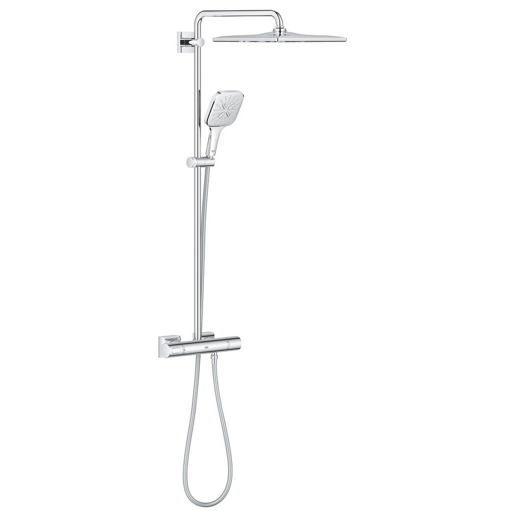 Grohe Rainshower SmartActive Cube 310 Exposed Chrome Shower System (1)