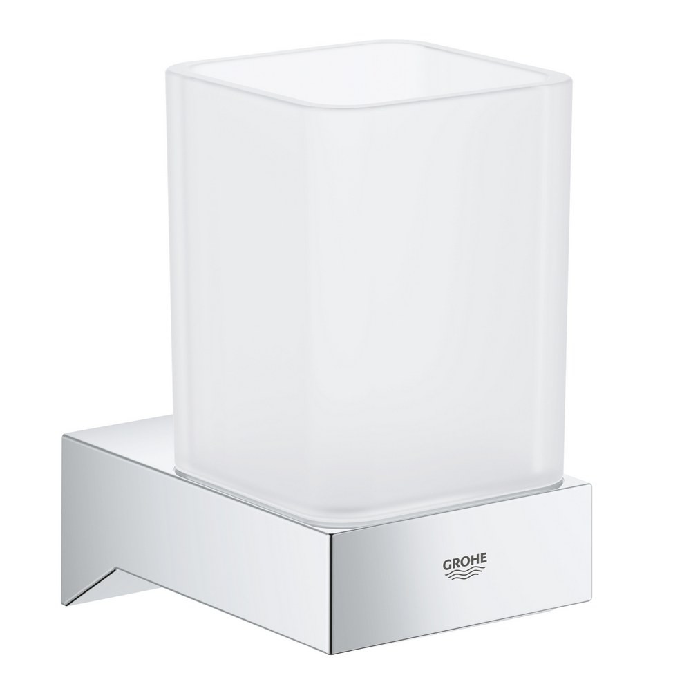 Grohe Selection Cube Glass Tumbler and Holder (1)