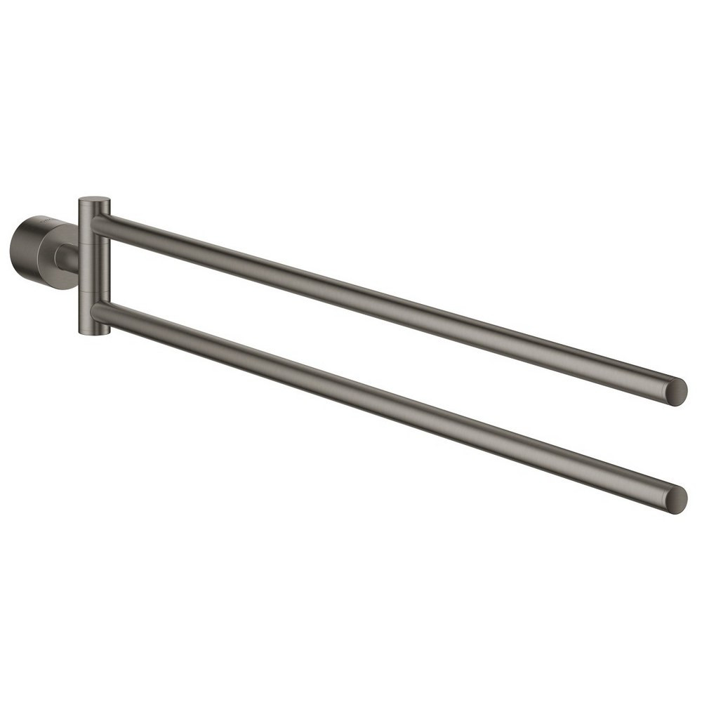 Grohe Spa Atrio Brushed Hard Graphite Double Towel Bar (1)
