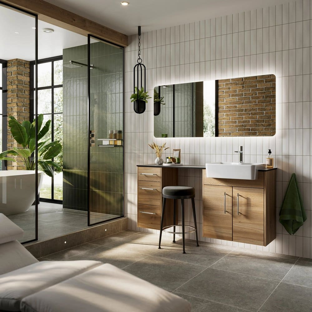 HIB Ambience 140 LED Steam Free Bathroom Mirror