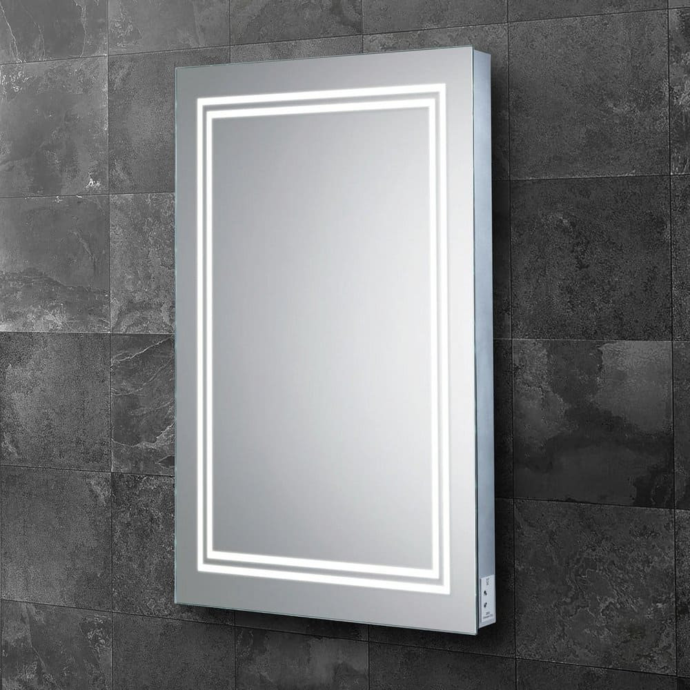 HIB Boundary 60 LED Illuminated Bathroom Mirror with Shaver Socket