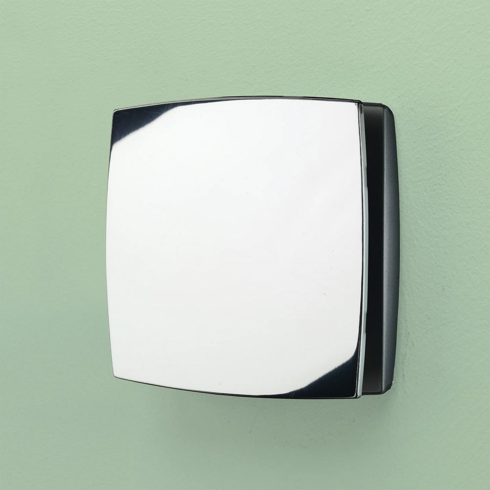 HIB Breeze Wall Mounted Chrome Extractor Fan with Timer (1)