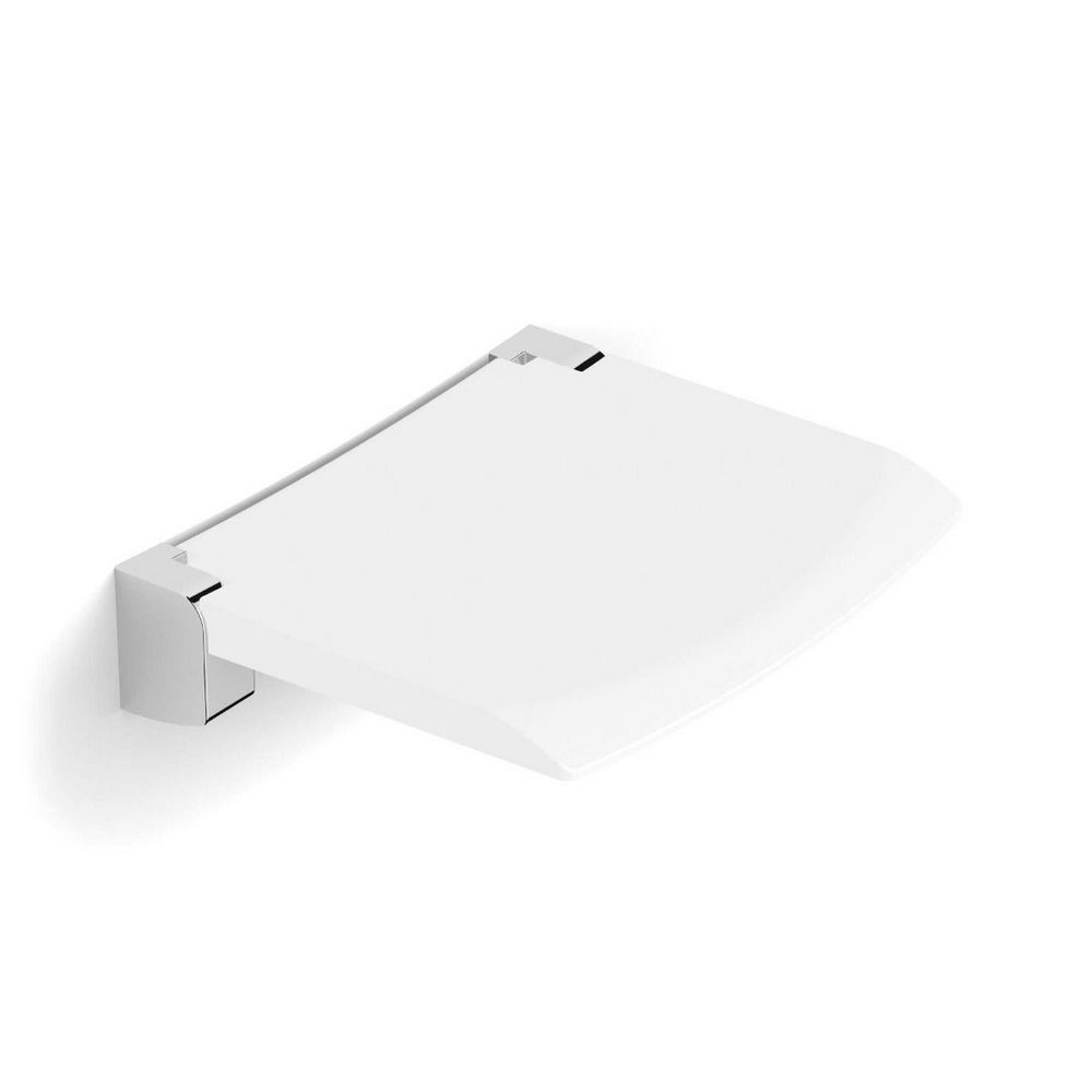 HIB Folding White Shower Seat (1)