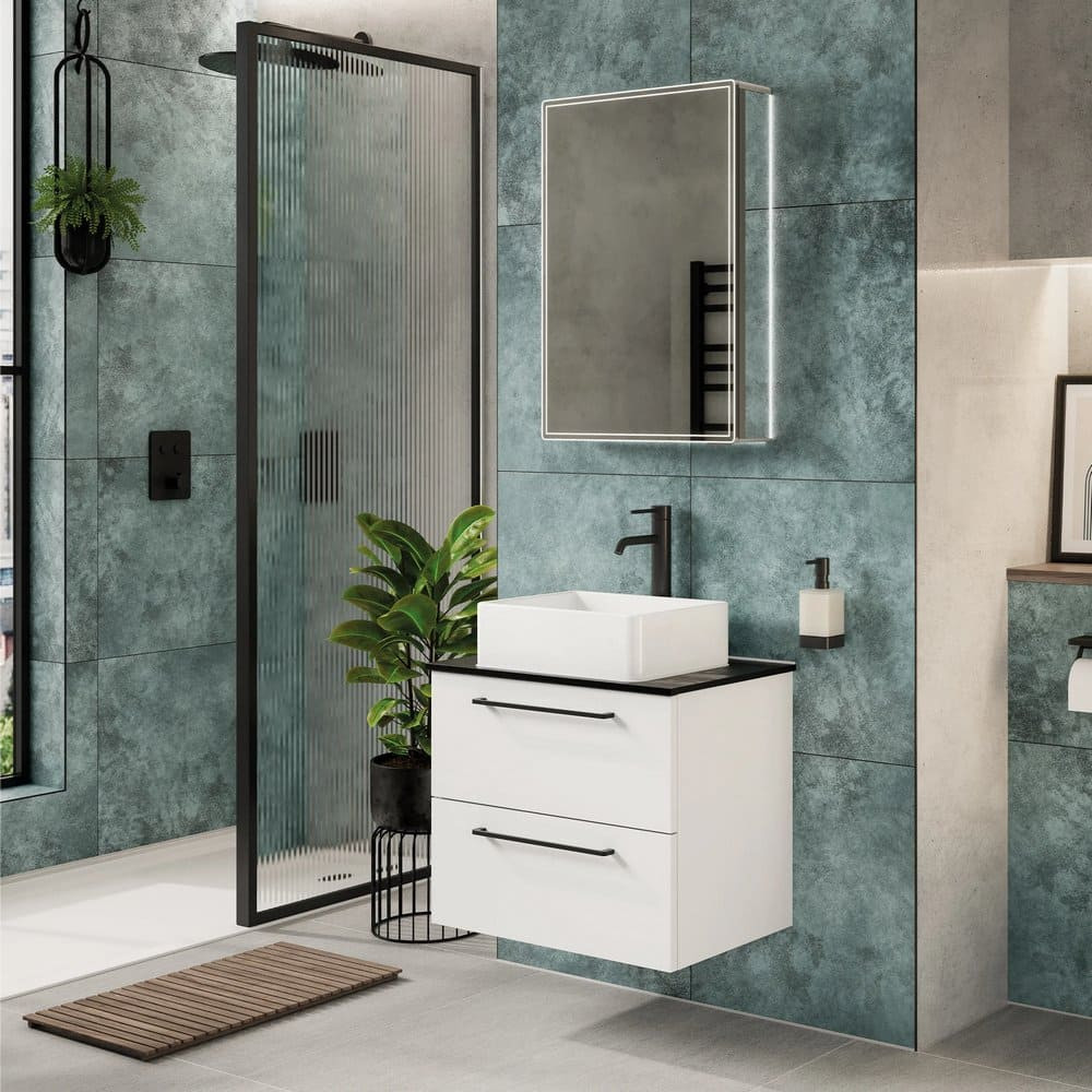 HIB Isoe 50 LED Illuminated Bathroom Cabinet