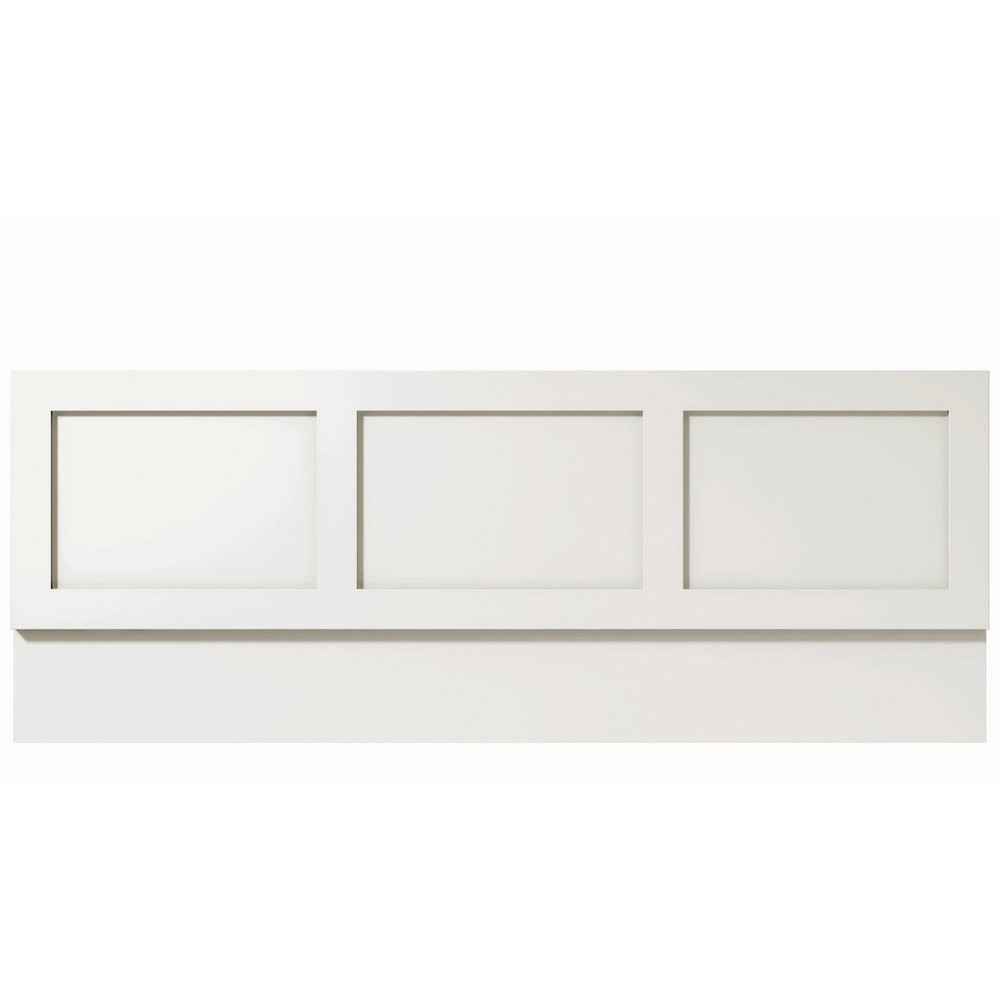 Harrogate Almond White 1700mm Wooden Front Bath Panel (1)