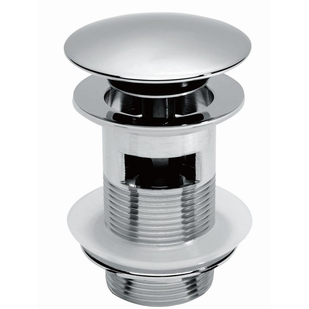 Harrogate Chrome Slotted Sprung Dome Basin Waste