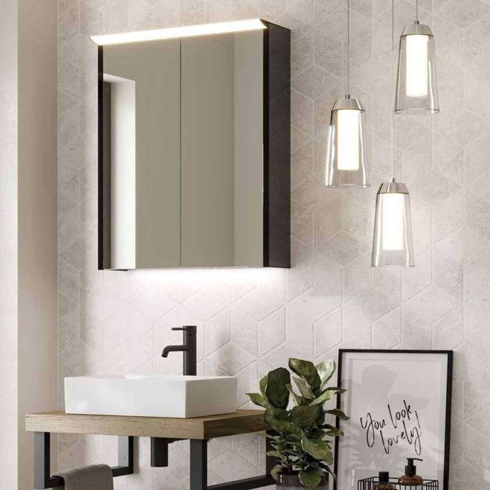 HiB Dusk 50 LED Mirrored Bathroom Cabinet