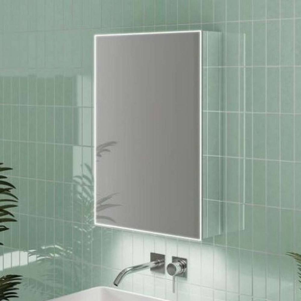 HiB Exos 50 Illuminated Mirror Bathroom Cabinet