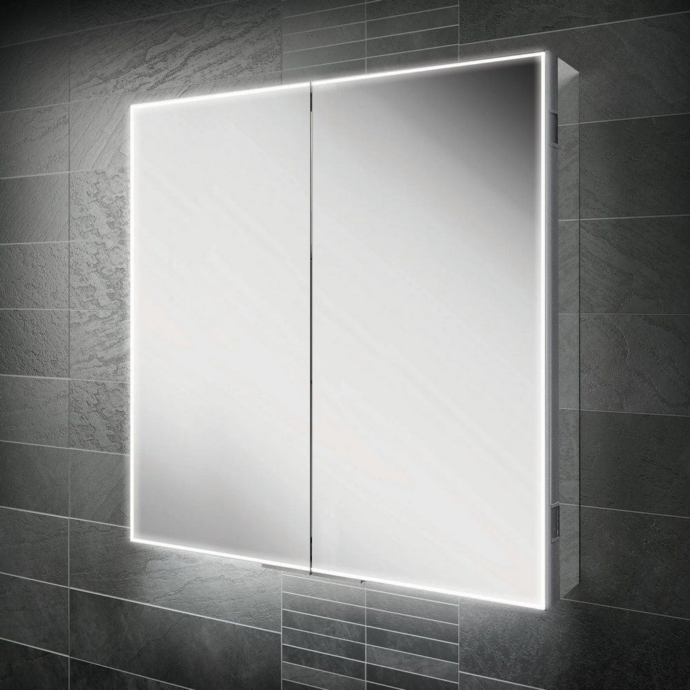 HiB Exos 80 Illuminated Mirror Bathroom Cabinet