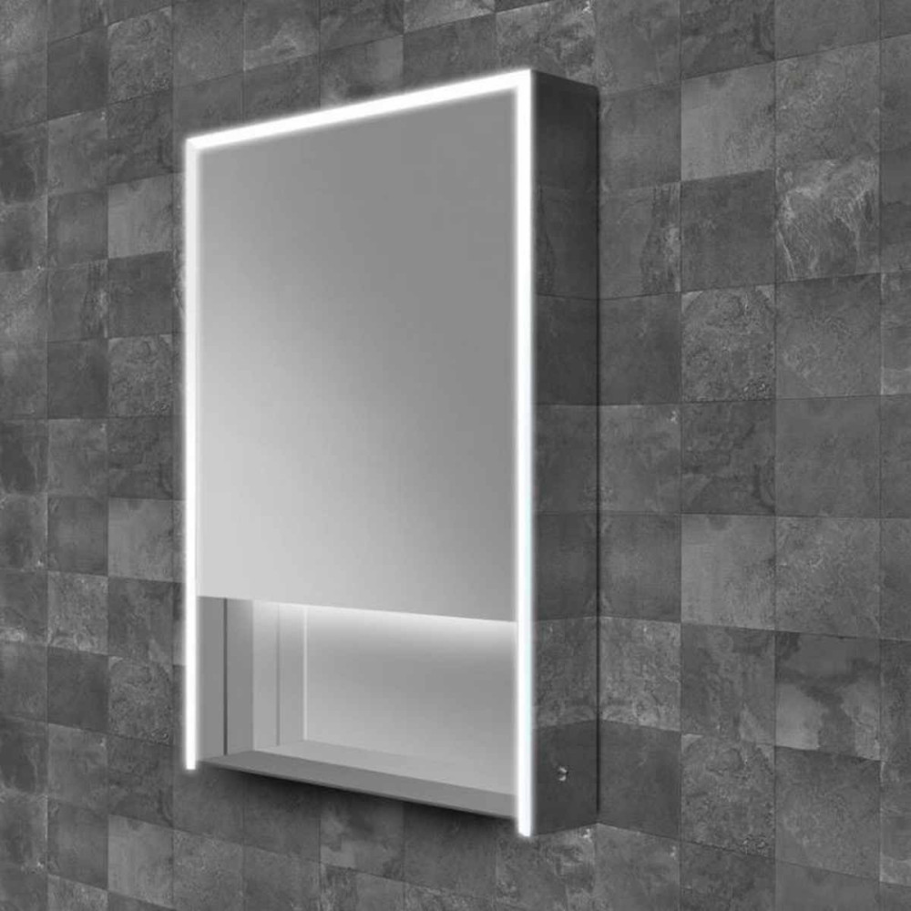 HiB Verve 50 Illuminated Bathroom Mirrored Cabinet