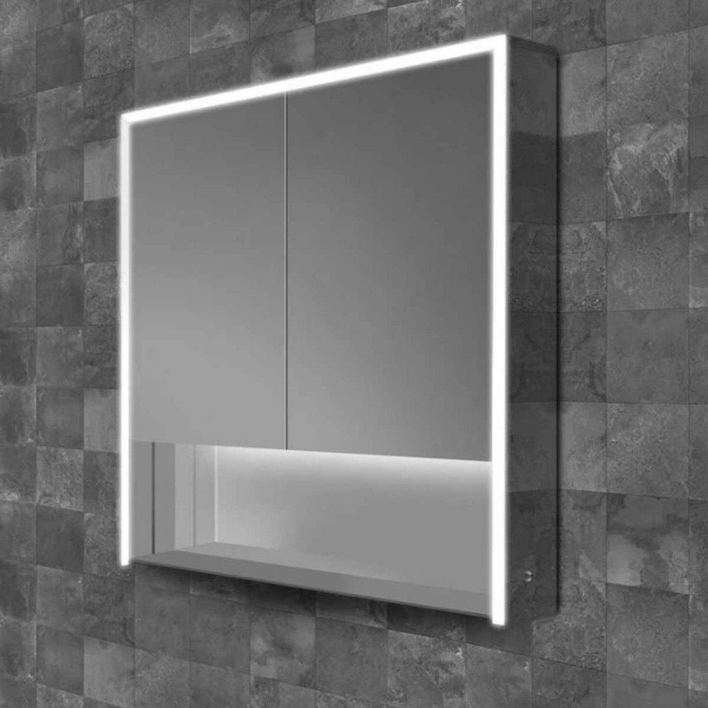 HiB Verve 80 Illuminated Bathroom Mirrored Cabinet