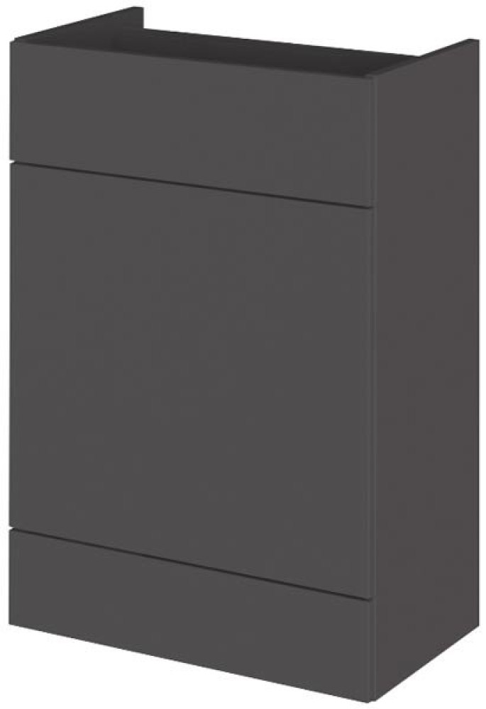 Hudson Reed Fusion 600mm Floor Standing WC Unit - Gloss Grey