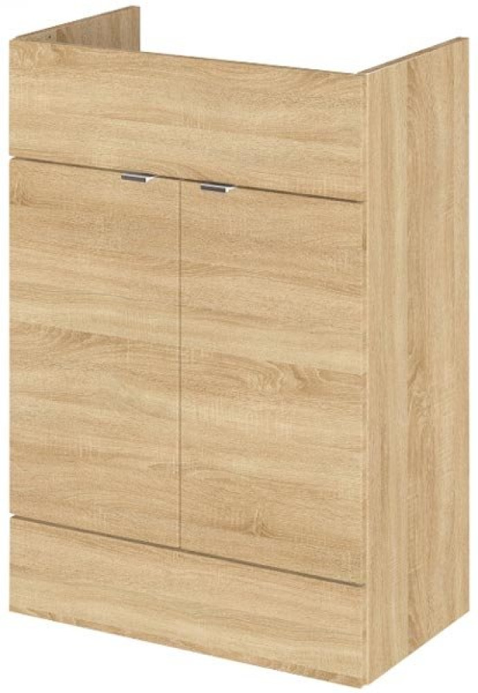 Hudson Reed Fusion 600mm Single Fitted Vanity Unit - Natural Oak