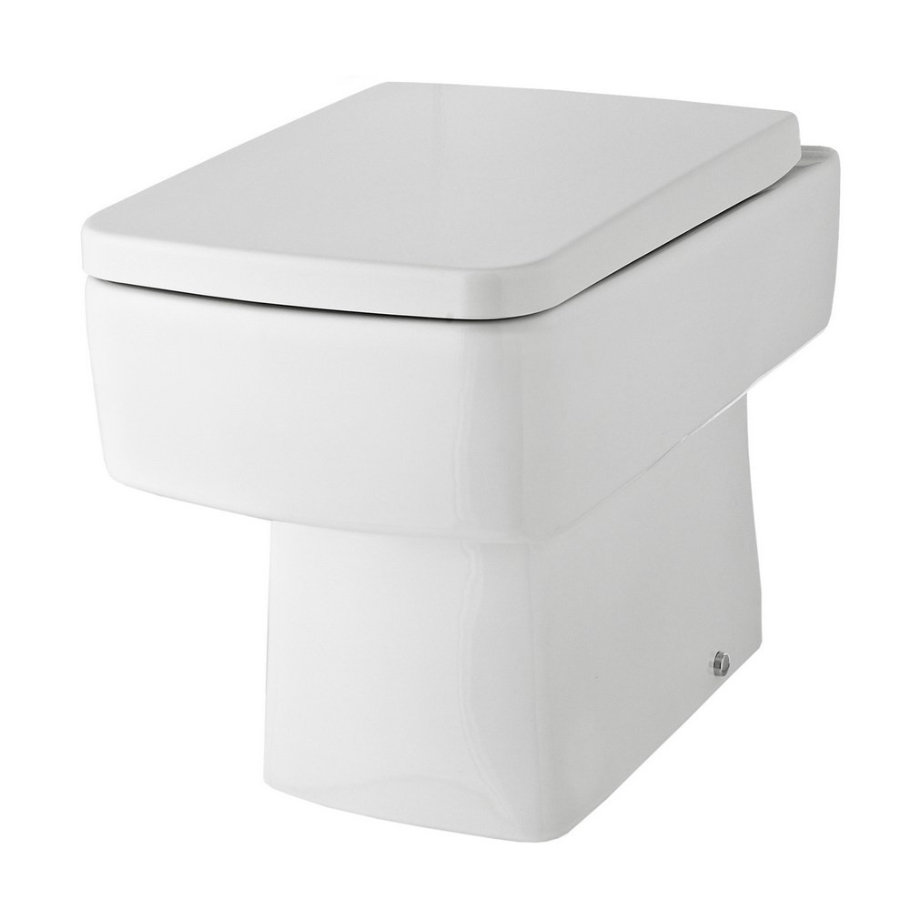 Hudson Reed Bliss Back To Wall Toilet with Square Toilet Seat (1)