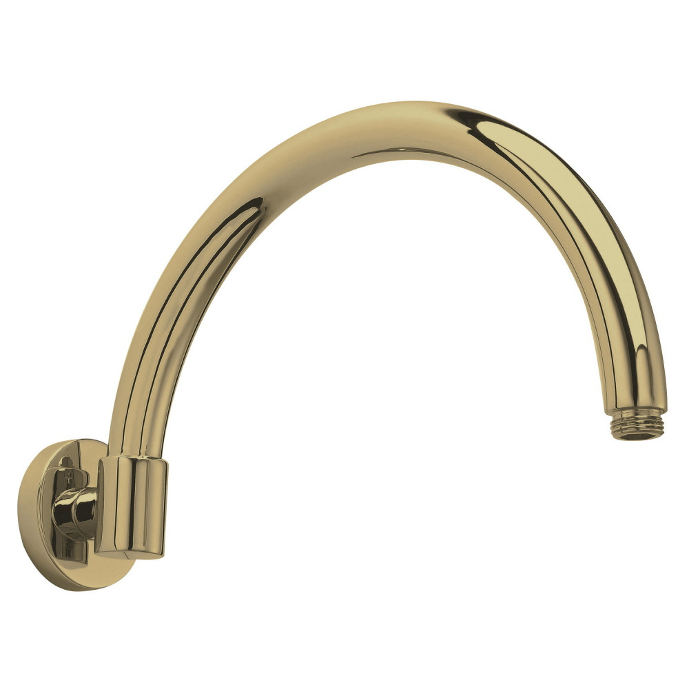 Hudson Reed Brushed Brass Curved Wall Mounted Shower Arm