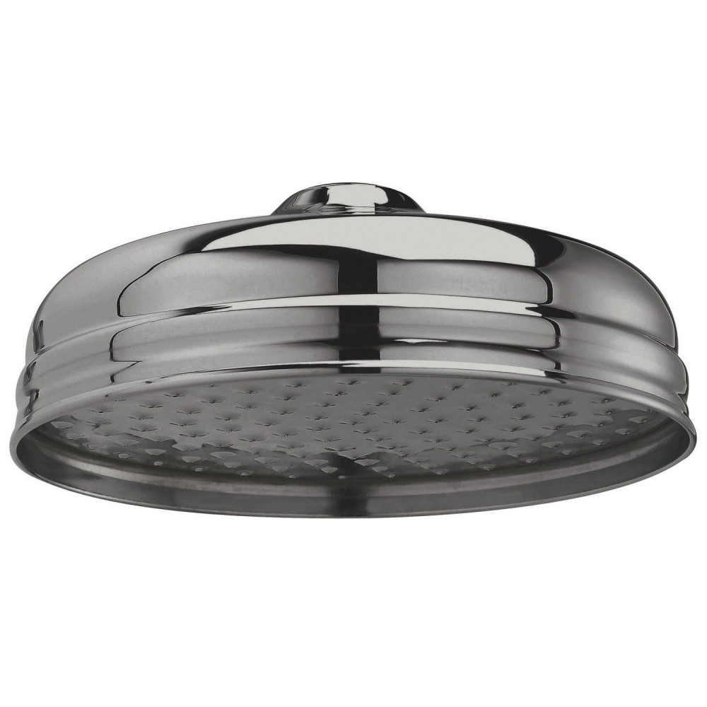 Hudson Reed Brushed Pewter 200mm Fixed Shower Head