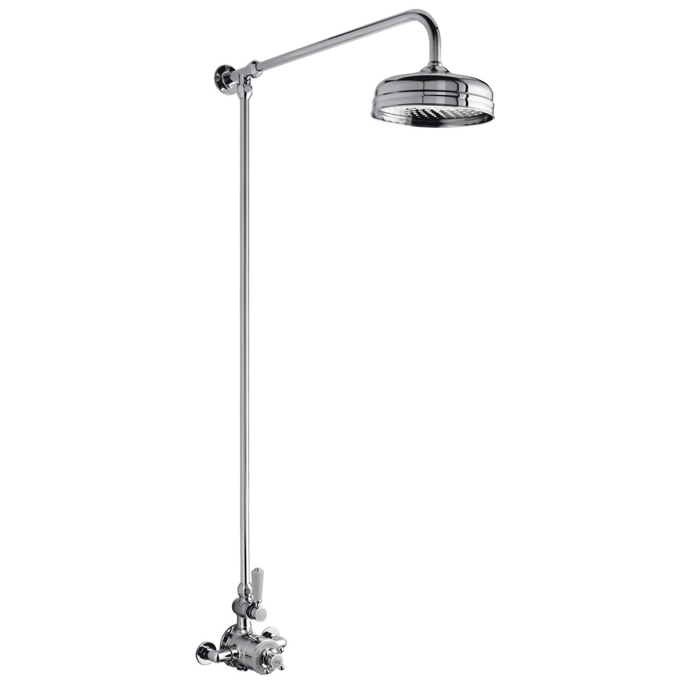 Hudson Reed Chrome Traditional Shower Kit with Fixed Head