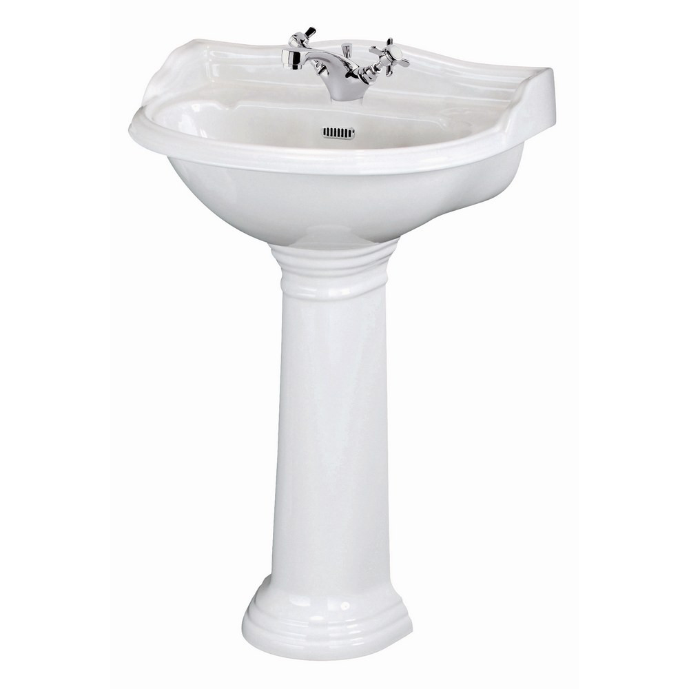 Hudson Reed Chancery 500mm 1TH Basin & Pedestal