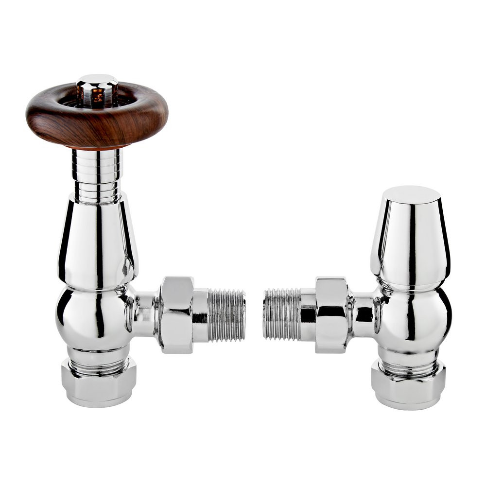 Hudson Reed Chrome Camden Thermostatic Radiator Valve Pack (1)
