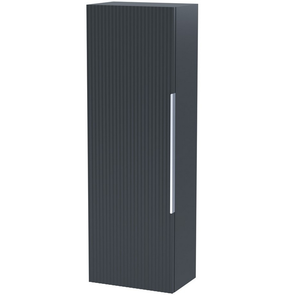 Hudson Reed Fluted 400mm Tall Unit Satin Anthracite