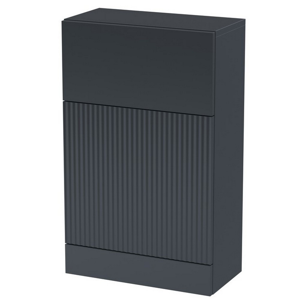 Hudson Reed Fluted 500mm WC Unit Satin Anthracite