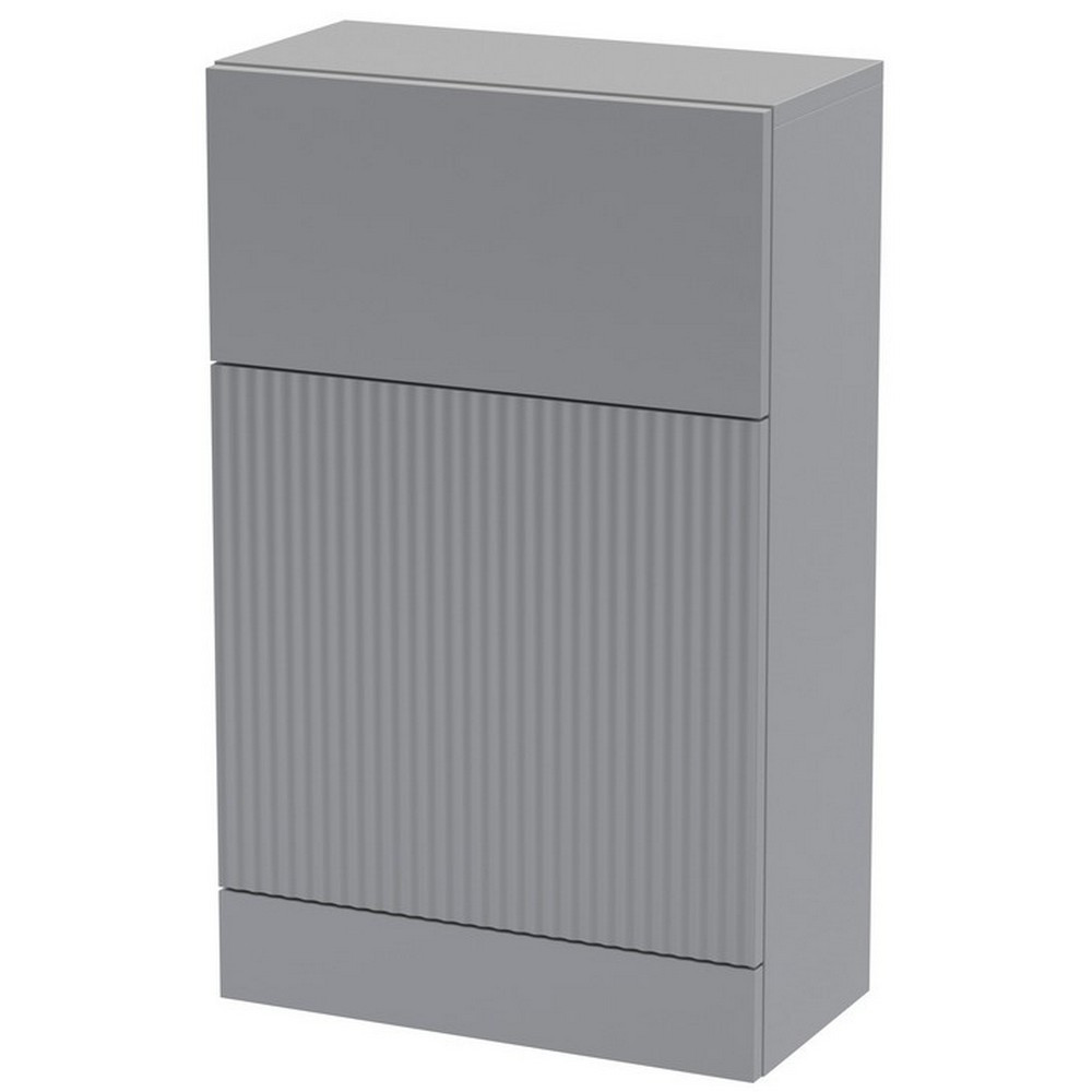 Hudson Reed Fluted 500mm WC Unit Satin Grey