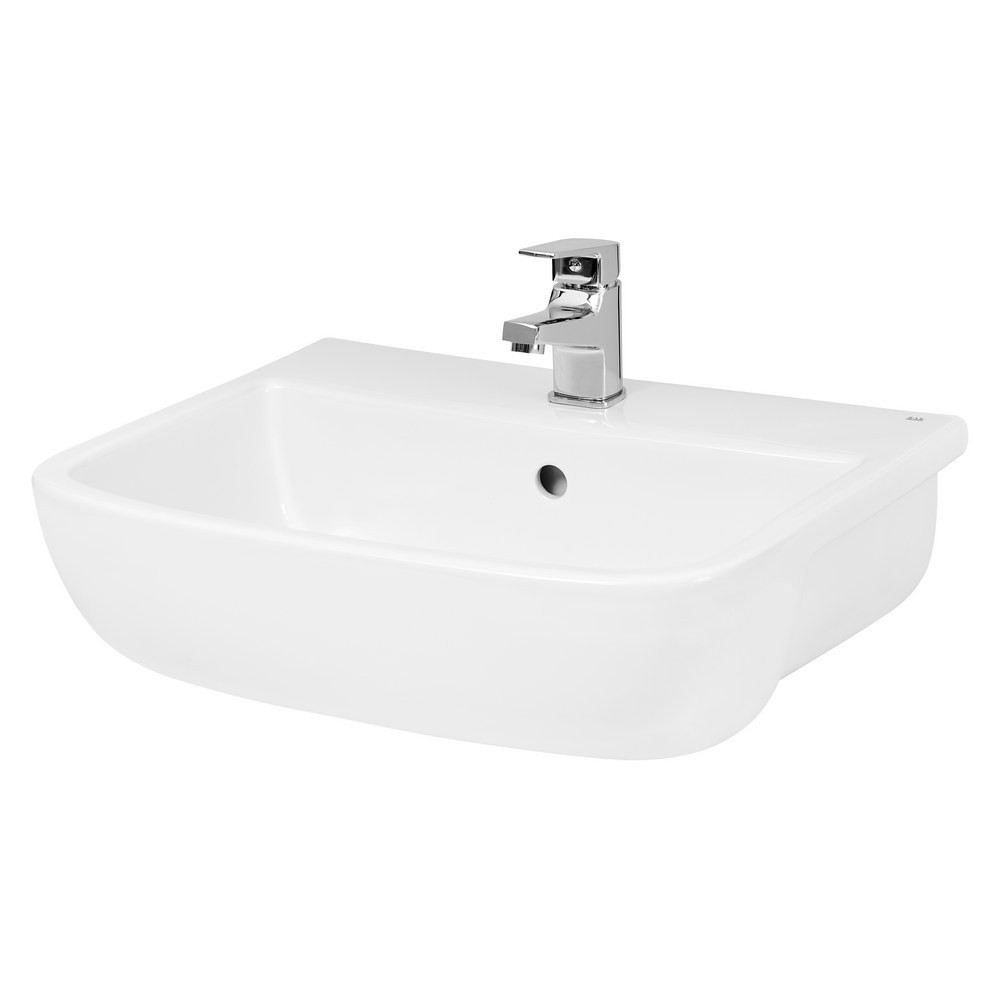 Hudson Reed Fossil 520mm Semi Recessed Basin 1TH (1)